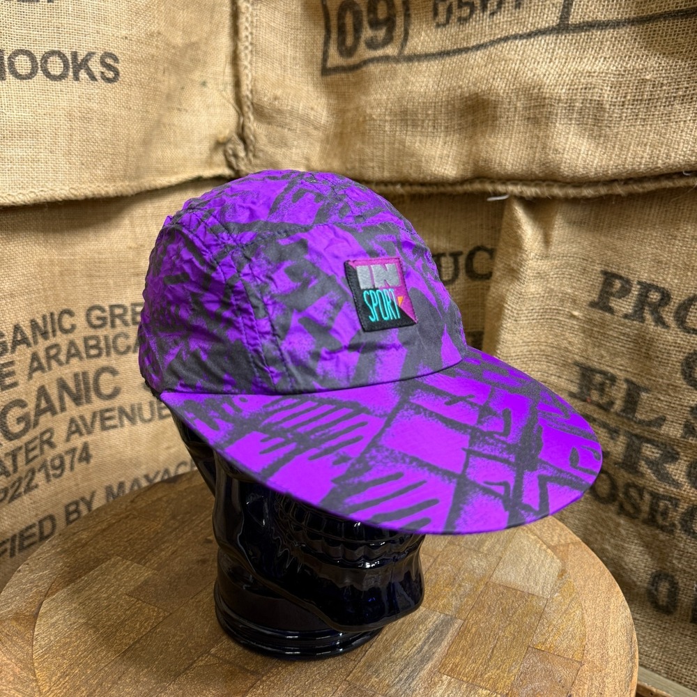 Rare Illuminite Vintage 90's Unisex Long Brim Purple Cap Deadstock Hat In Sport